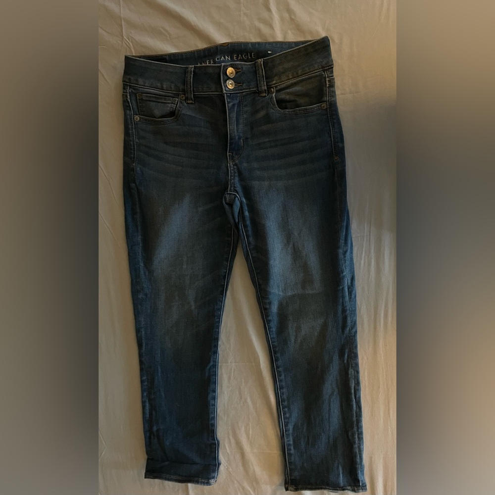 American Eagle Artist Cropped Jeans size 8 Regular